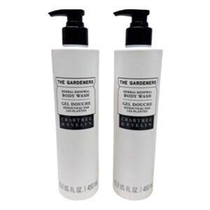 2 - 15.2 Oz Crabtree & Evelyn The Gardeners Body Wash Herbal Renewal Gel *NEW*